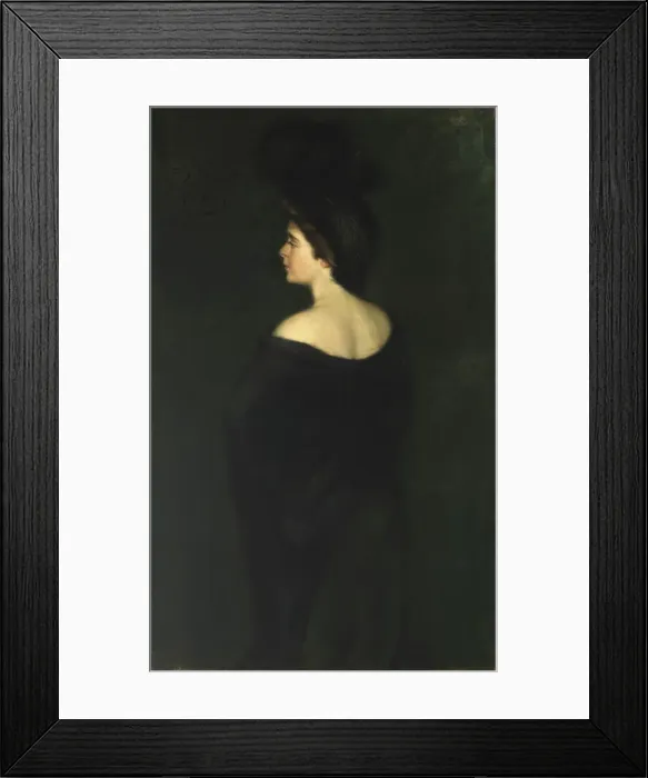 Framed Print : Laura in Blacks, 1899. Creator: Alice Pike Barney Framed Print : Laura in Blacks, 1899. Creator: Alice Pike Barney