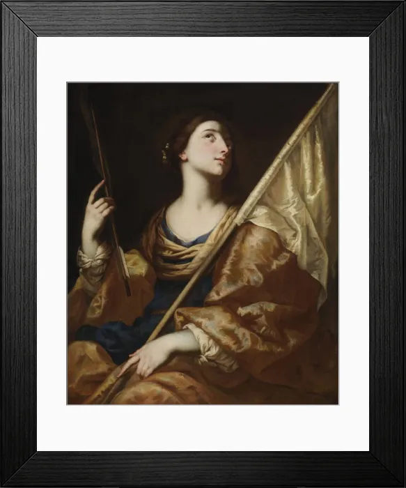 Framed Print : Saint Ursula, ca. 1650. Creator: Bernardo Cavallino Framed Print : Saint Ursula, ca. 1650. Creator: Bernardo Cavallino