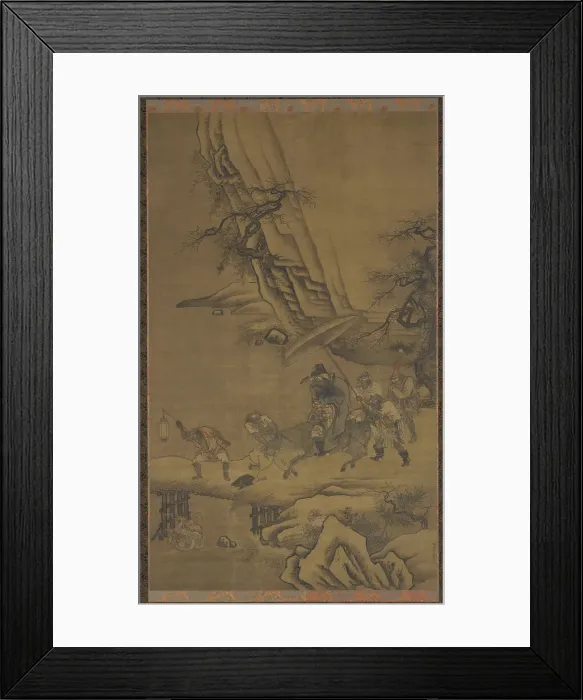 Framed Print : Zhong Kui and Demons Crossing a Bridge, 15h century. Creator: Dai Jin Framed Print : Zhong Kui and Demons Crossing a Bridge, 15h century. Creator: Dai Jin