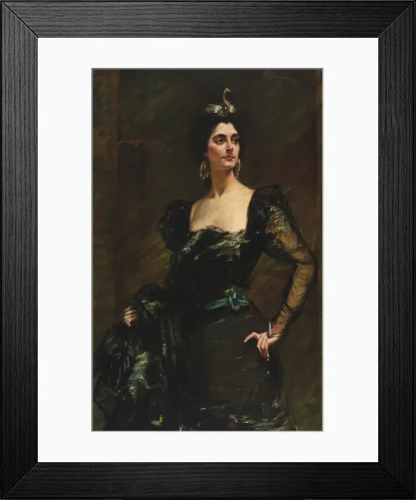 Framed Print : Kate Deering Ridgely, after 1900. Creator: Alice Pike Barney Framed Print : Kate Deering Ridgely, after 1900. Creator: Alice Pike Barney