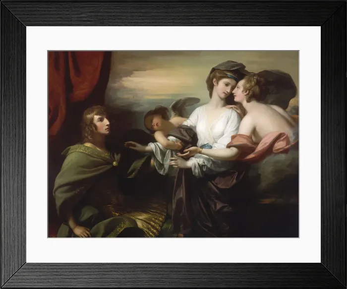 Framed Print : Helen Brought to Paris, 1776. Creator: Benjamin West Framed Print : Helen Brought to Paris, 1776. Creator: Benjamin West