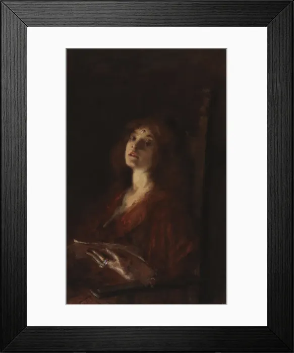 Framed Print : A Song, ca. 1895. Creator: Alice Pike Barney Framed Print : A Song, ca. 1895. Creator: Alice Pike Barney