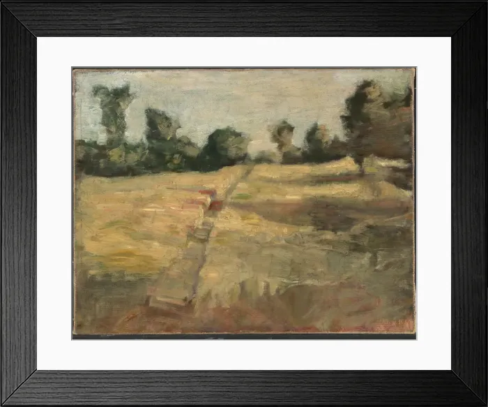 Framed Print : The Field, ca. 1892. Creator: Alice Pike Barney Framed Print : The Field, ca. 1892. Creator: Alice Pike Barney