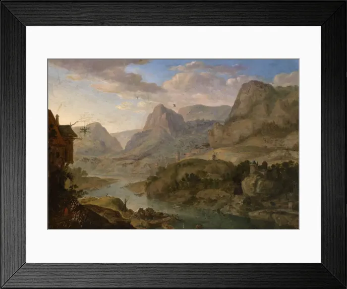 Framed Print : Landscape, 17th century? Creator: Herman Saftleven the Younger Framed Print : Landscape, 17th century? Creator: Herman Saftleven the Younger