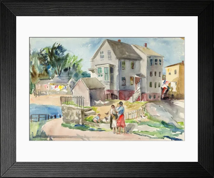 Framed Print : (Landscape), ca. 1943. Creator: Ann Brockman Framed Print : (Landscape), ca. 1943. Creator: Ann Brockman