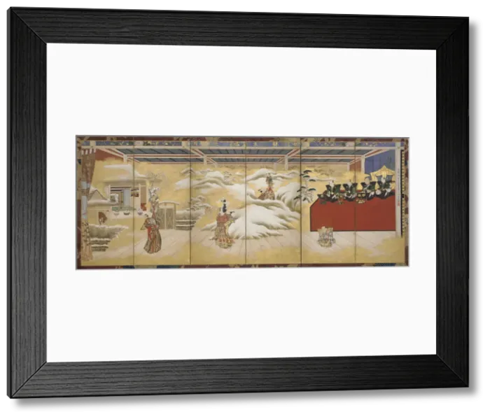 Framed Print : A Puppet-show: The Story of The Potted Trees, early 18th century. Creator: Bunkaku Framed Print : A Puppet-show: The Story of The Potted Trees, early 18th century. Creator: Bunkaku