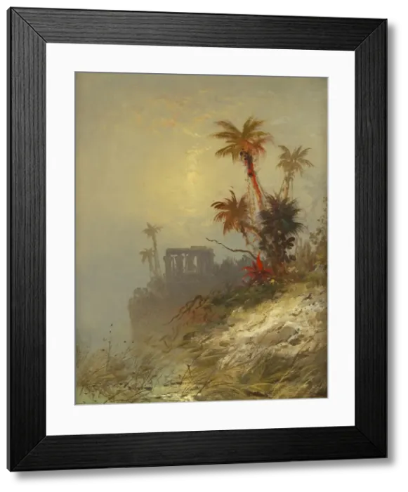Framed Print : Egyptian Landscape, late 19th-early 20th century. Creator: C. Morgan McIlhenney Framed Print : Egyptian Landscape, late 19th-early 20th century. Creator: C. Morgan McIlhenney