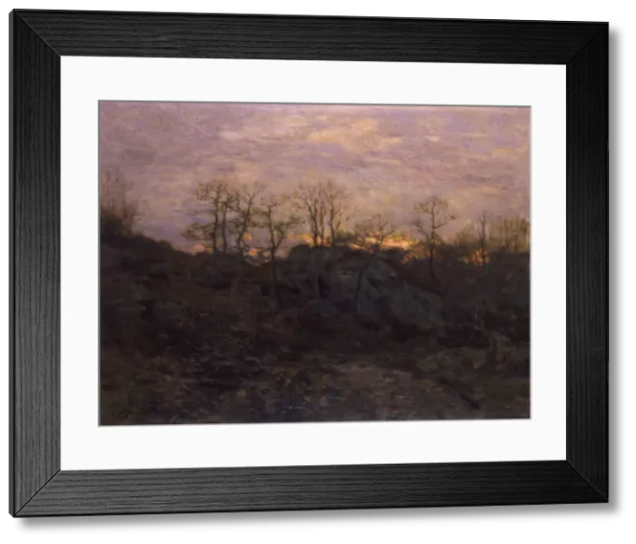Framed Print : Edge of the Forest, Twilight, ca. 1890. Creator: Charles H. Davis Framed Print : Edge of the Forest, Twilight, ca. 1890. Creator: Charles H. Davis