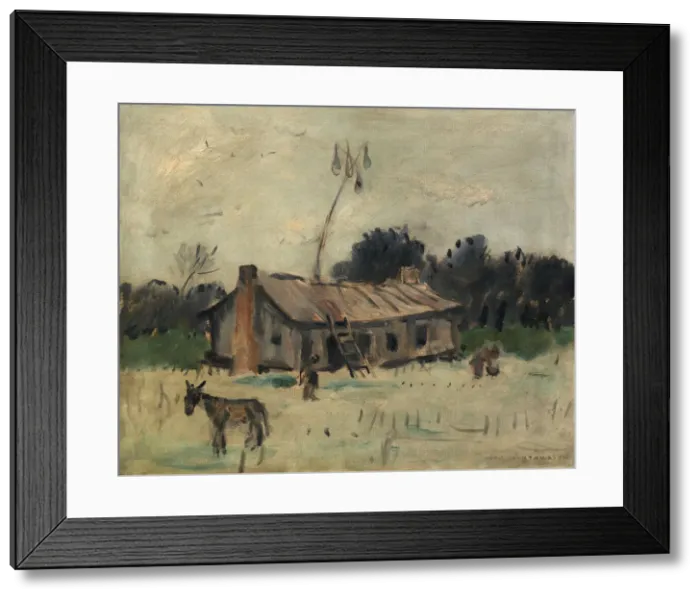 Framed Print : Cabin in Alabama, ca. 1915-1925. Creator: Anne Goldthwaite