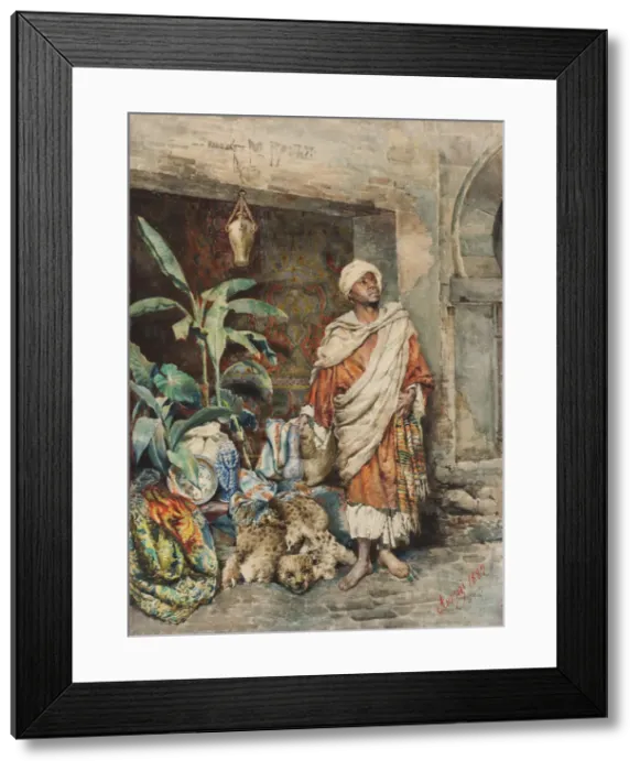 Framed Print : Figure of a Moor, 1882. Creator: Carlo Ascenzi Framed Print : Figure of a Moor, 1882. Creator: Carlo Ascenzi