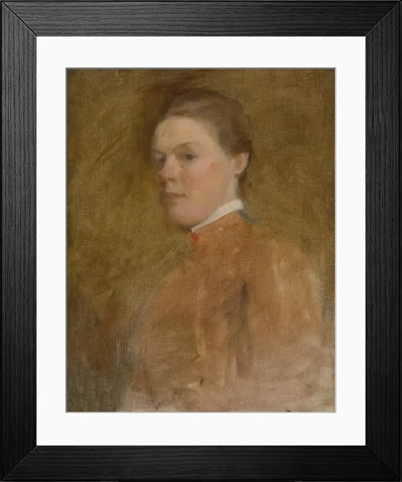 Framed Print : Cecilia Beaux Self-Portrait, c. 1889-1894. Creator: Cecilia Beaux Framed Print : Cecilia Beaux Self-Portrait, c. 1889-1894. Creator: Cecilia Beaux