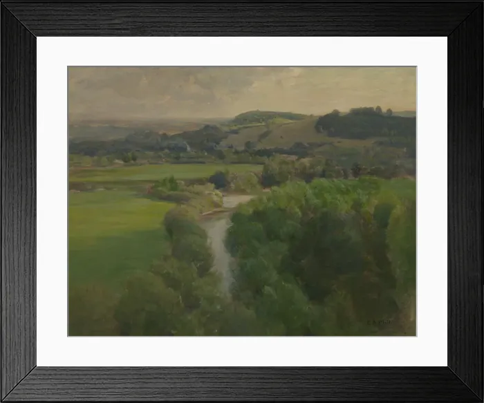 Framed Print : Cornish Landscape, 1919. Creator: Charles A. Platt Framed Print : Cornish Landscape, 1919. Creator: Charles A. Platt