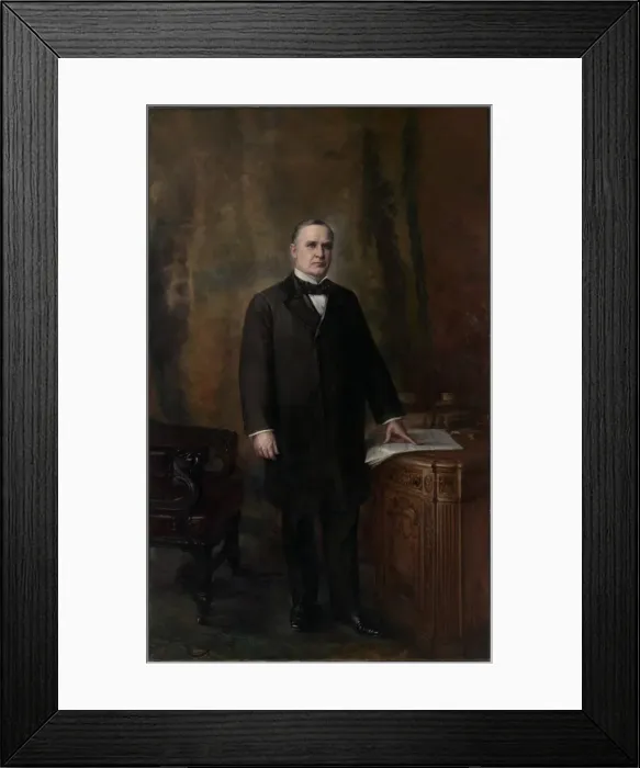 Framed Print : William McKinley, 1899. Creator: Charles Ayer Whipple Framed Print : William McKinley, 1899. Creator: Charles Ayer Whipple