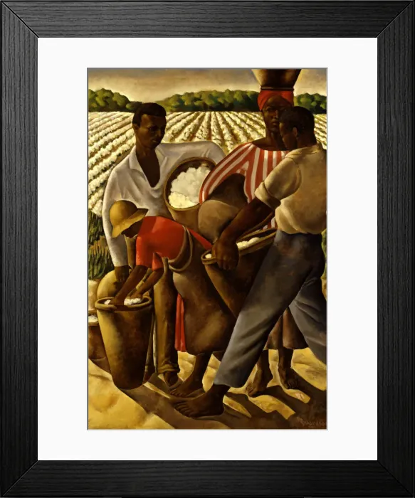 Framed Print : Employment of Negroes in Agriculture, 1934. Creator: Earle Richardson Framed Print : Employment of Negroes in Agriculture, 1934. Creator: Earle Richardson