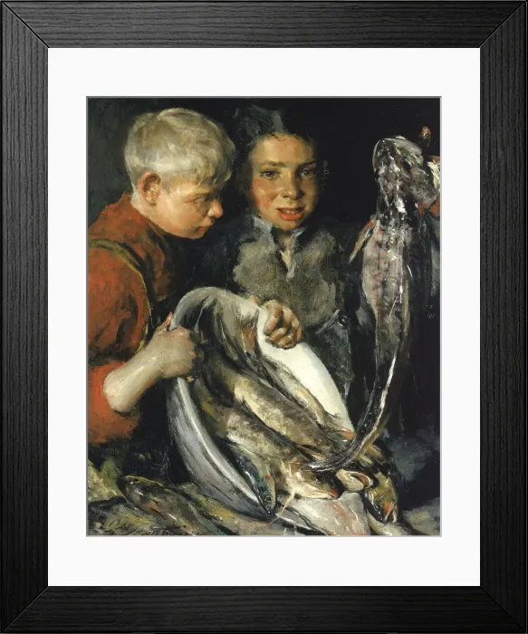 Framed Print : Fisher Children, ca. 1902. Creator: Charles Webster Hawthorne Framed Print : Fisher Children, ca. 1902. Creator: Charles Webster Hawthorne