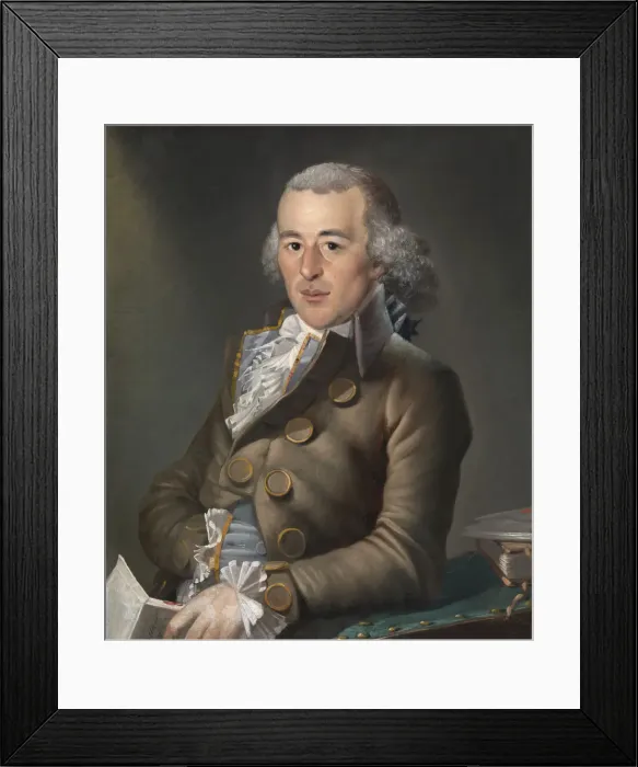 Framed Print : Jeremiah Williams, ca. 1789-1790. Creator: Christian Gullager Framed Print : Jeremiah Williams, ca. 1789-1790. Creator: Christian Gullager
