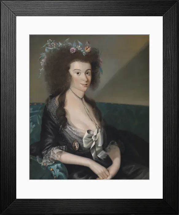 Framed Print : Matilda Davis Williams, ca. 1791-1792. Creator: Christian Gullager Framed Print : Matilda Davis Williams, ca. 1791-1792. Creator: Christian Gullager