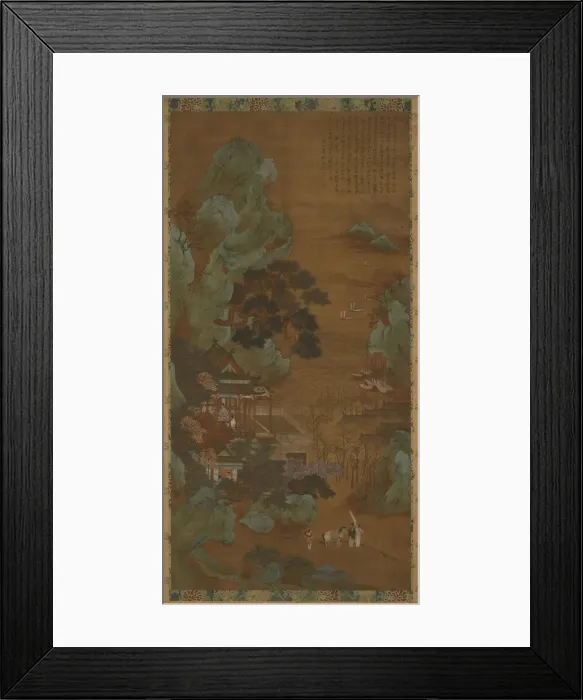 Framed Print : The Hall of Scenic Beauty, 17th century. Creator: Unknown Framed Print : The Hall of Scenic Beauty, 17th century. Creator: Unknown