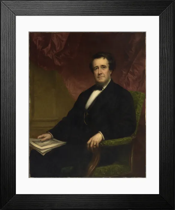 Framed Print : William Henry Aspinwall, 1871. Creator: Daniel Huntington Framed Print : William Henry Aspinwall, 1871. Creator: Daniel Huntington