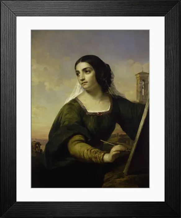 Framed Print : Italy, 1843. Creator: Daniel Huntington Framed Print : Italy, 1843. Creator: Daniel Huntington