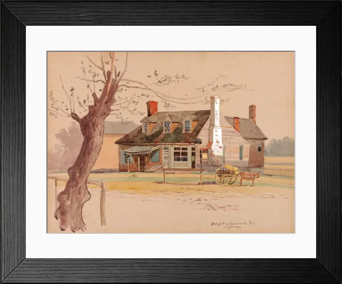 Framed Print : Williamsburg Post Office, ca. 1890. Creator: Dwight Williams Framed Print : Williamsburg Post Office, ca. 1890. Creator: Dwight Williams