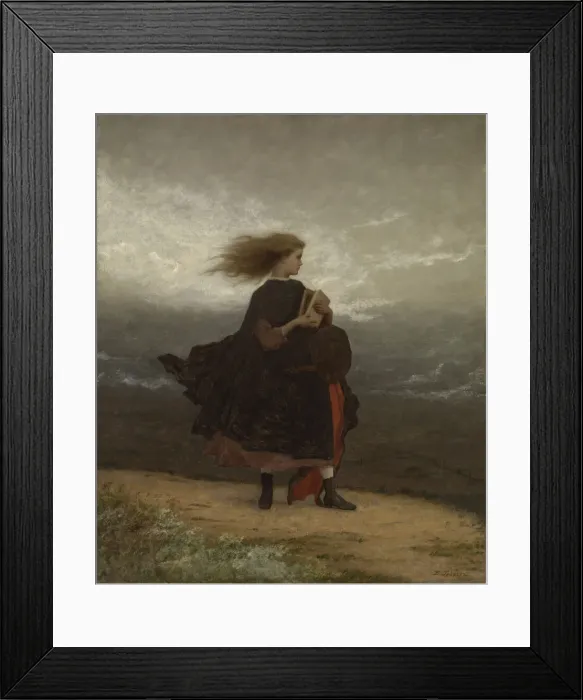 Framed Print : The Girl I Left Behind Me, ca. 1872. Creator: Eastman Johnson Framed Print : The Girl I Left Behind Me, ca. 1872. Creator: Eastman Johnson