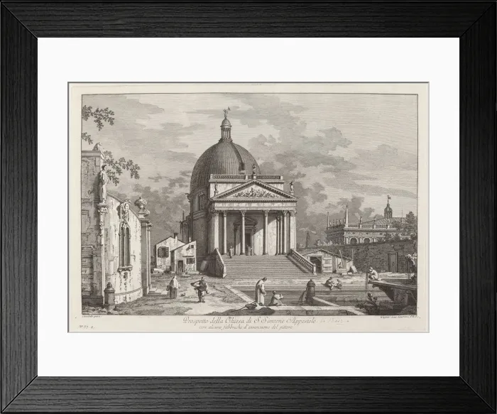 Framed Print : Prospetto della Chiesa di S. Simeone Appostolo, 1742. Creator: Joseph Wagner Framed Print : Prospetto della Chiesa di S. Simeone Appostolo, 1742. Creator: Joseph Wagner