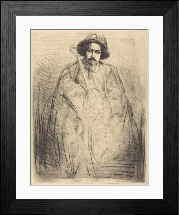 Framed Print : Becquet, 1859. Creator: James Abbott McNeill Whistler Framed Print : Becquet, 1859. Creator: James Abbott McNeill Whistler