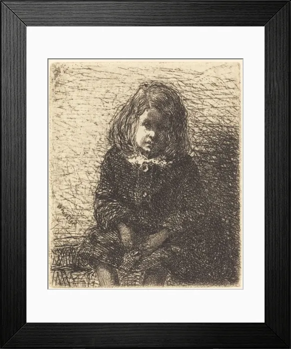 Framed Print : Little Arthur, c. 1857 / 1858. Creator: James Abbott McNeill Whistler Framed Print : Little Arthur, c. 1857 / 1858. Creator: James Abbott McNeill Whistler