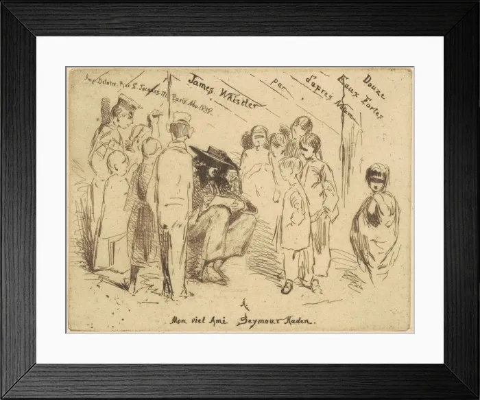 Framed Print : The Title Page for Douze Eaux Fortes d apres Nature, 1858 Framed Print : The Title Page for Douze Eaux Fortes d apres Nature, 1858