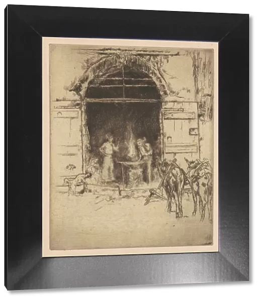 Flaming Forge, 1901. Creator: James Abbott McNeill Whistler