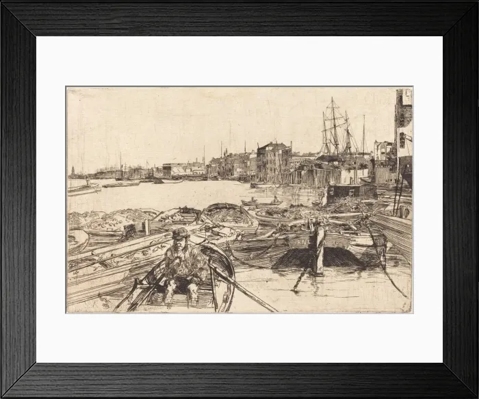 Framed Print : The Pool, 1859. Creator: James Abbott McNeill Whistler Framed Print : The Pool, 1859. Creator: James Abbott McNeill Whistler