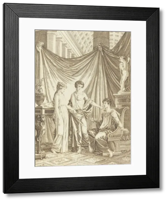 Framed Print : Les deux amis. Creator: Unknown Framed Print : Les deux amis. Creator: Unknown