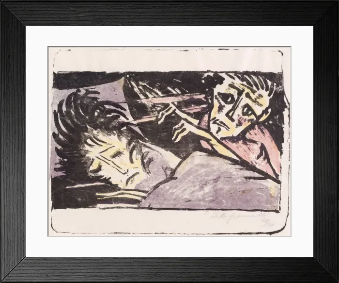 Framed Print : Qual (Torment), 1920 / 1921. Creator: Walter Gramatté Framed Print : Qual (Torment), 1920 / 1921. Creator: Walter Gramatté