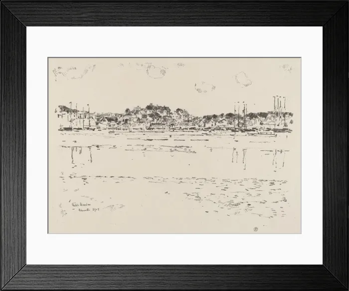 Framed Print : Inner Harbor, c. 1918. Creator: Frederick Childe Hassam Framed Print : Inner Harbor, c. 1918. Creator: Frederick Childe Hassam
