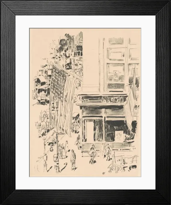Framed Print : Lafayette Street, 1918. Creator: Frederick Childe Hassam Framed Print : Lafayette Street, 1918. Creator: Frederick Childe Hassam
