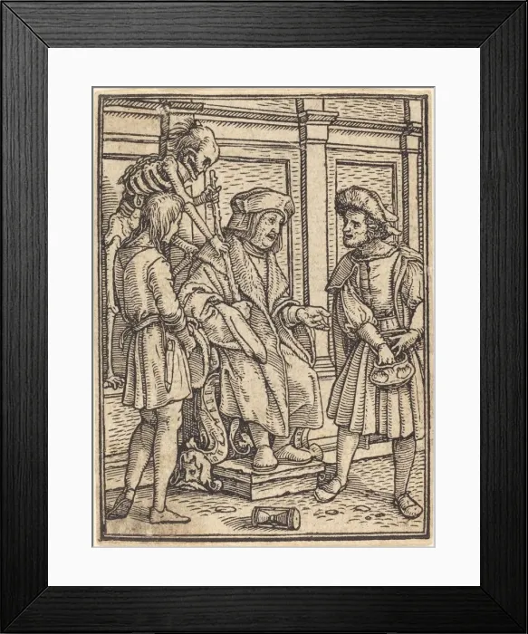 Framed Print : The Judge. Creator: Hans Holbein the Younger Framed Print : The Judge. Creator: Hans Holbein the Younger