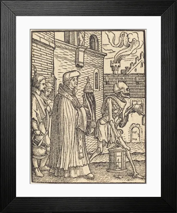 Framed Print : The Parish Priest. Creator: Hans Holbein the Younger Framed Print : The Parish Priest. Creator: Hans Holbein the Younger