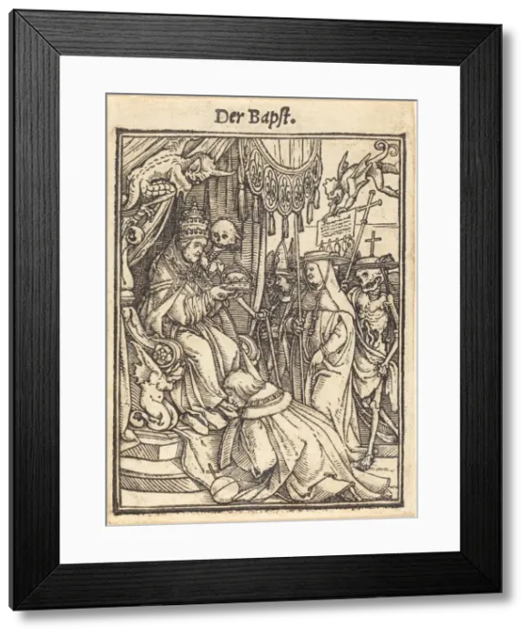 Framed Print : Der Bapst. Creator: Hans Holbein the Younger
