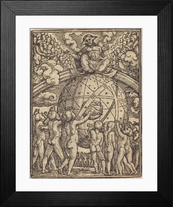 Framed Print : The Last Judgment. Creator: Hans Holbein the Younger Framed Print : The Last Judgment. Creator: Hans Holbein the Younger