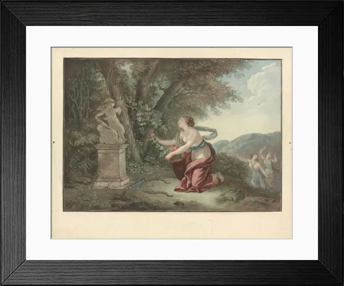 Framed Print : Offrande al amour. Creator: Jean Francois Janinet Framed Print : Offrande al amour. Creator: Jean Francois Janinet