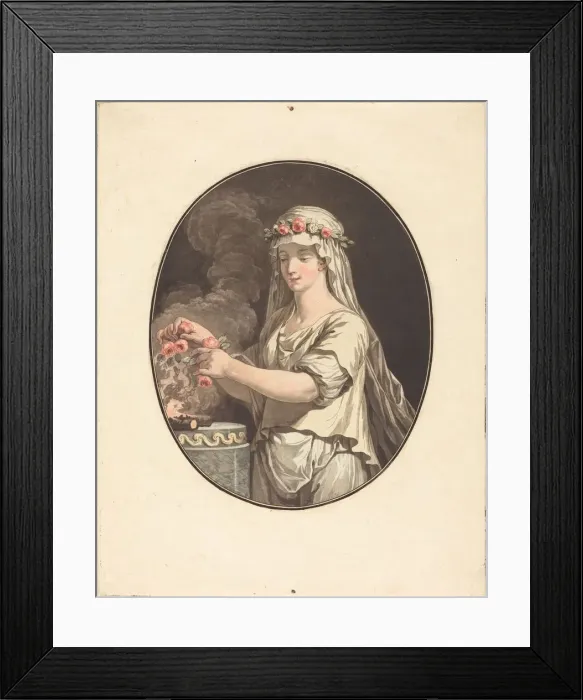 Framed Print : La jeune vestale. Creator: Jean Francois Janinet Framed Print : La jeune vestale. Creator: Jean Francois Janinet