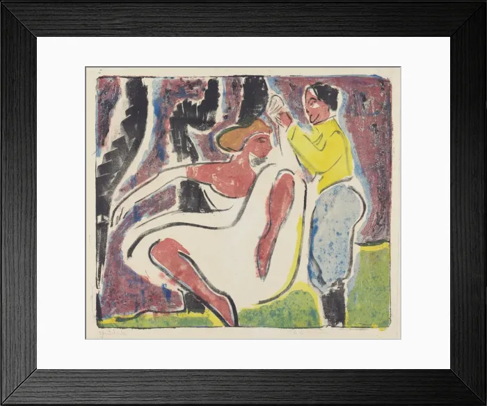 Framed Print : Russian Dancers, 1909. Creator: Ernst Kirchner Framed Print : Russian Dancers, 1909. Creator: Ernst Kirchner