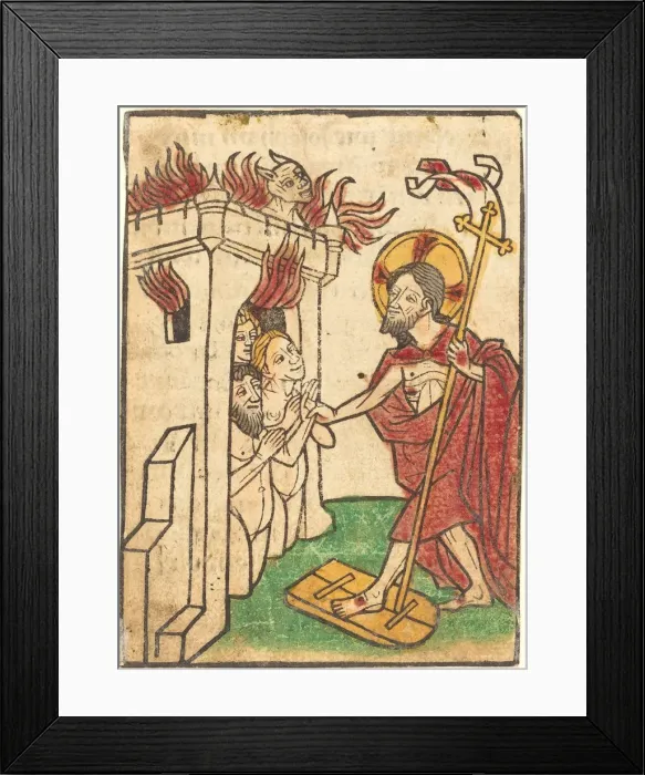 Framed Print : Christ in Limbo. Creator: Ludwig of Ulm Framed Print : Christ in Limbo. Creator: Ludwig of Ulm