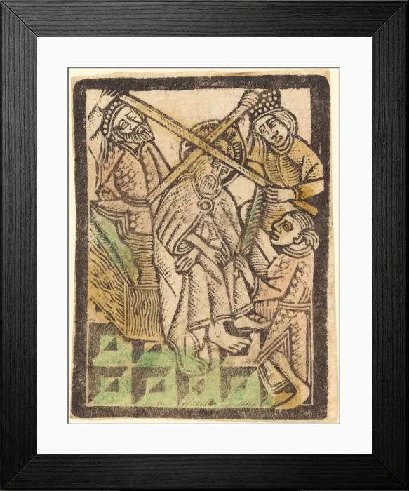 Framed Print : Christ Crowned with Thorns, 1470 / 1480. Creator: Workshop of the Master of the Aachen Framed Print : Christ Crowned with Thorns, 1470 / 1480. Creator: Workshop of the Master of the Aachen