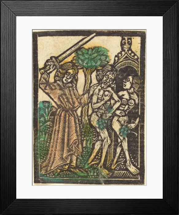 Framed Print : The Expulsion from the Garden of Eden, 1460 / 1480. Creator Framed Print : The Expulsion from the Garden of Eden, 1460 / 1480. Creator