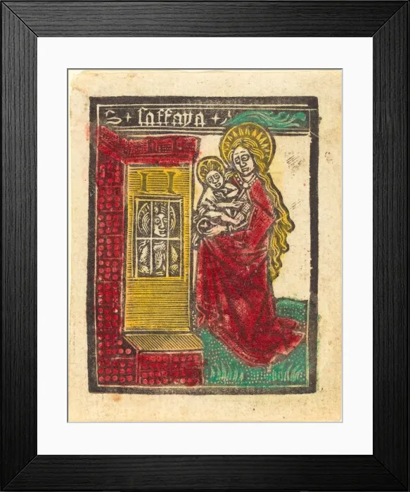 Framed Print : Saint Sophia, c. 1480. Creator: Workshop of the Master of the Aachen Madonna Framed Print : Saint Sophia, c. 1480. Creator: Workshop of the Master of the Aachen Madonna