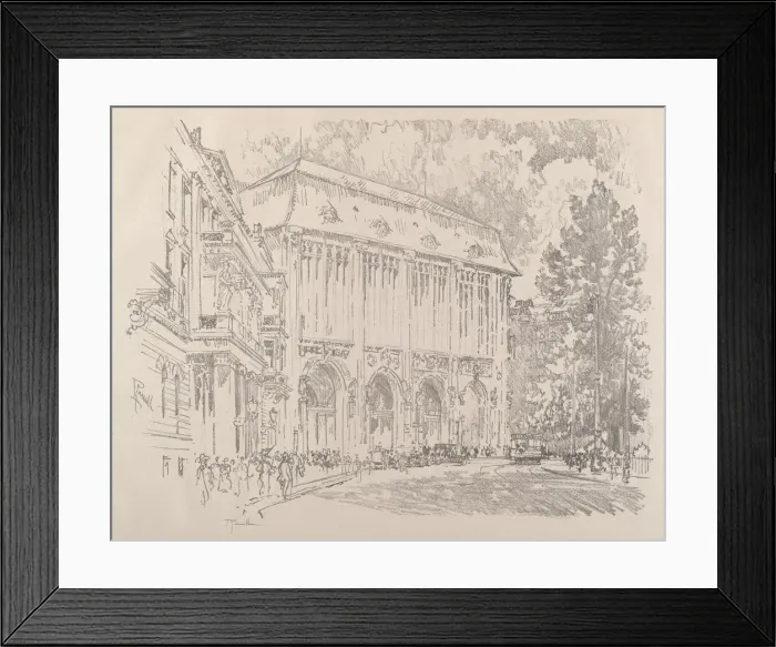 Framed Print : Wertheim, Leipziger-Platz, Berlin, 1921. Creator: Joseph Pennell Framed Print : Wertheim, Leipziger-Platz, Berlin, 1921. Creator: Joseph Pennell