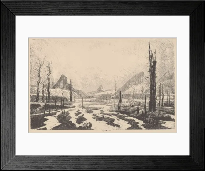 Framed Print : Valley of Desolation, 1910. Creator: Joseph Pennell Framed Print : Valley of Desolation, 1910. Creator: Joseph Pennell