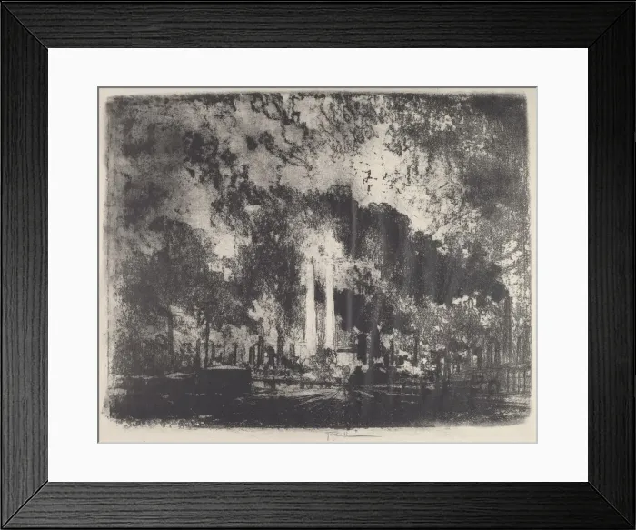 Framed Print : Oil Refining, Whiting, Indiana, 1915. Creator: Joseph Pennell Framed Print : Oil Refining, Whiting, Indiana, 1915. Creator: Joseph Pennell
